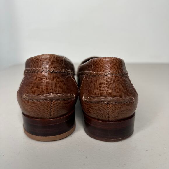 Tory Burch Brown Leather Penny Classic Loafers Size 7.5 - Picture 7 of 9